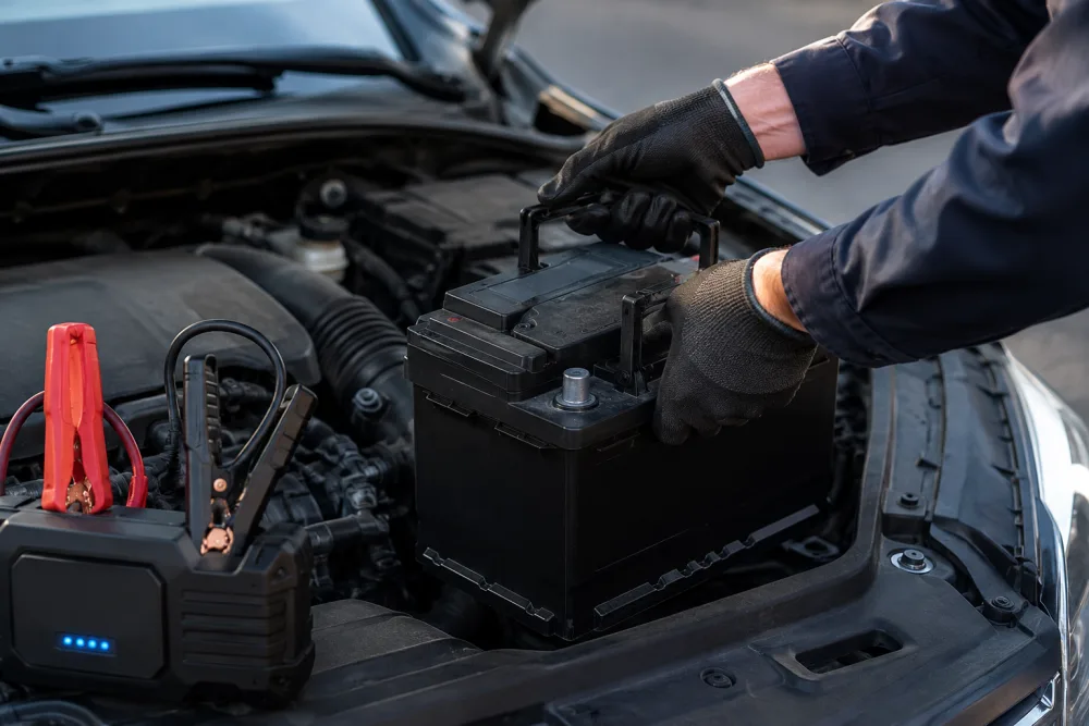 Battery replacement and jump start service