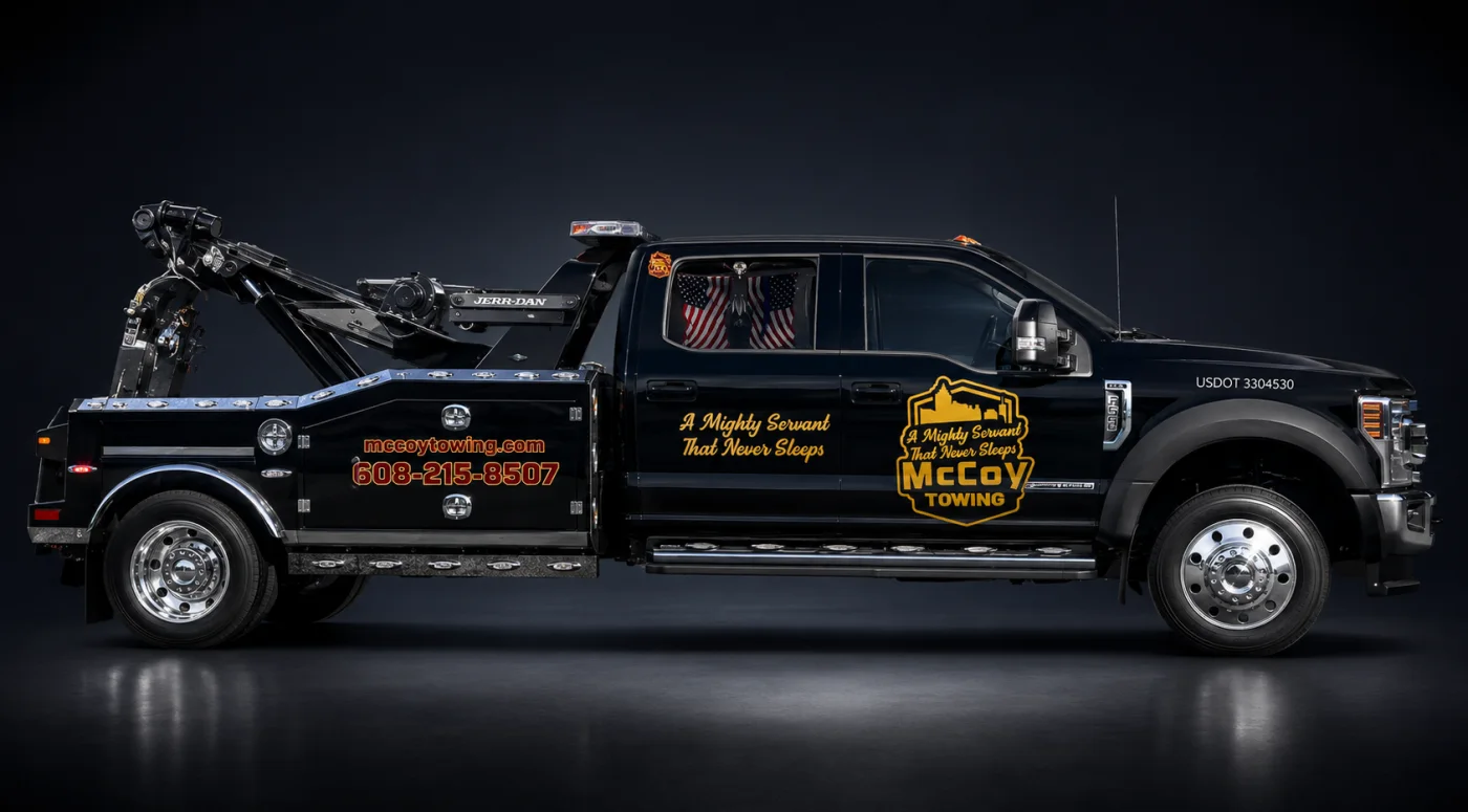 McCoy Towing self-loader wrecker